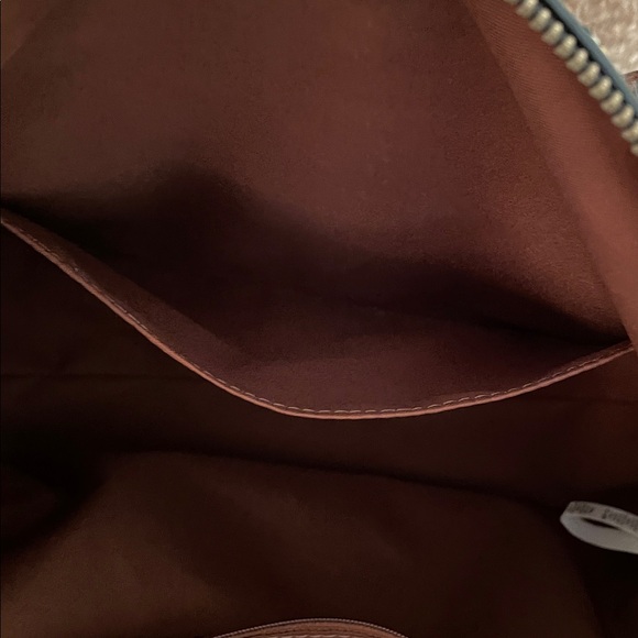 Fossil Parker embroidered leather brown satchel handbag - Picture 13 of 15